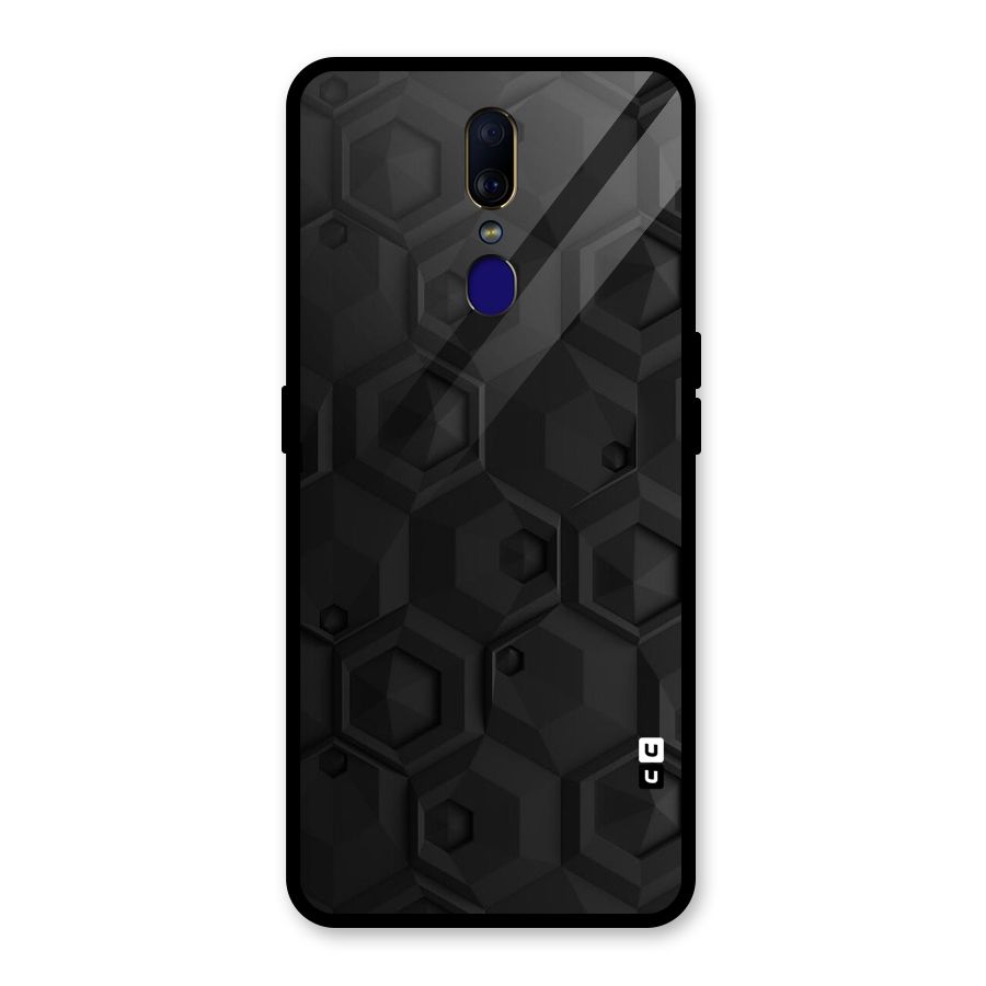 Classic Hexa Glass Back Case for Oppo F11