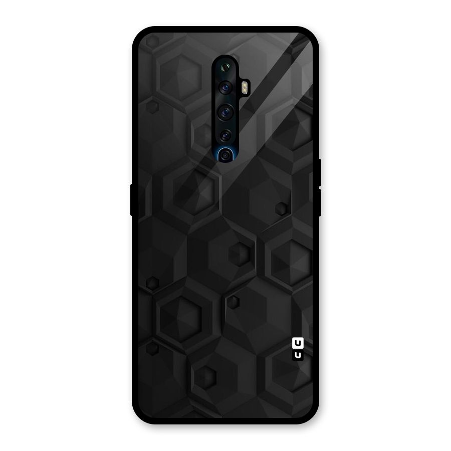 Classic Hexa Glass Back Case for Oppo Reno2 F