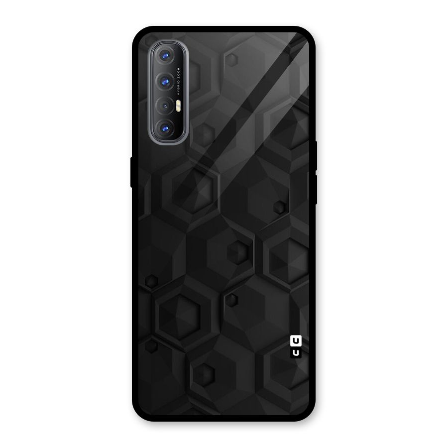 Classic Hexa Glass Back Case for Oppo Reno3 Pro