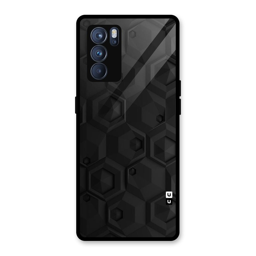 Classic Hexa Glass Back Case for Oppo Reno6 Pro 5G