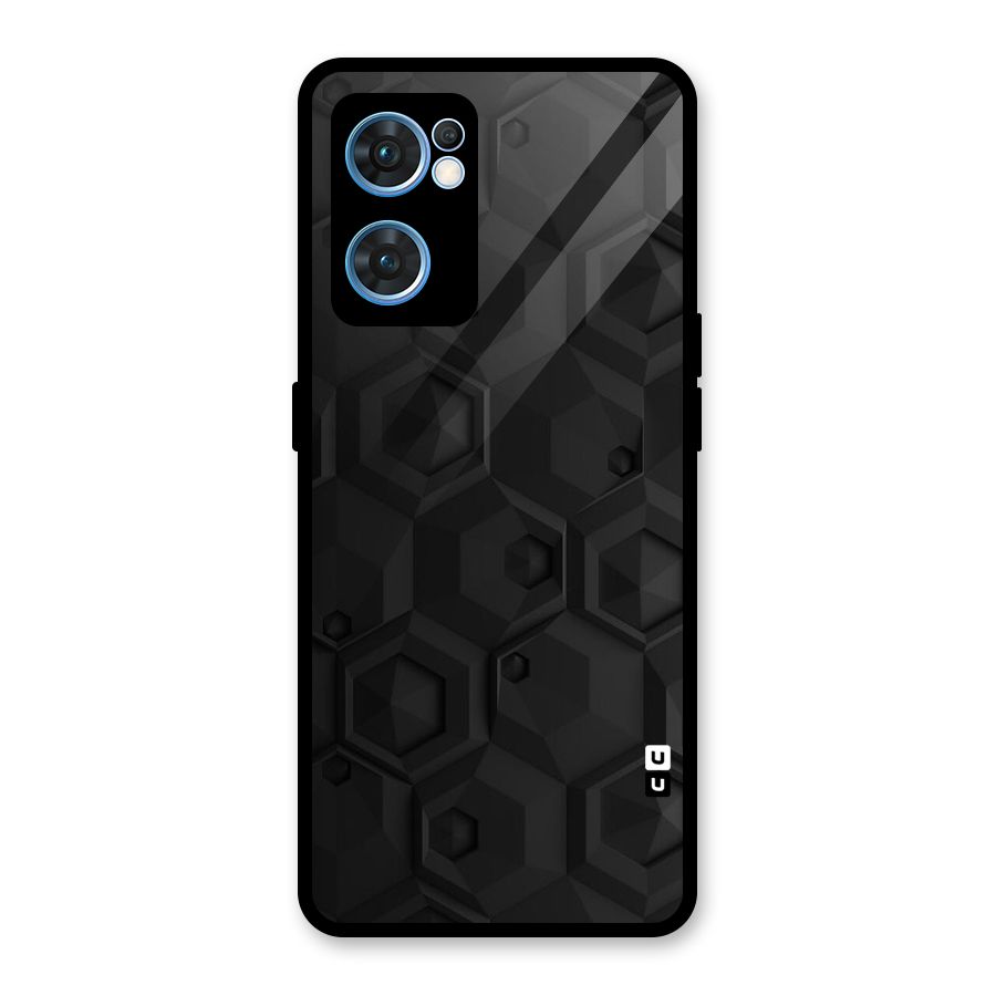 Classic Hexa Glass Back Case for Oppo Reno7 5G