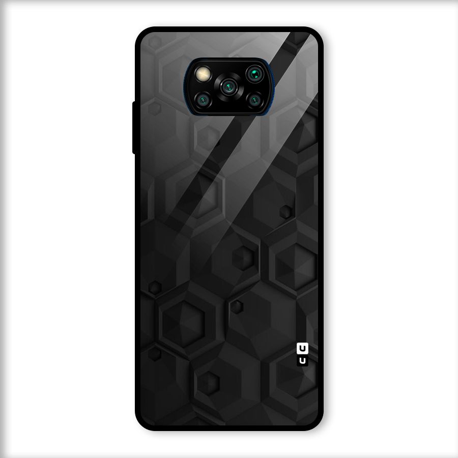 Classic Hexa Glass Back Case for Poco X3