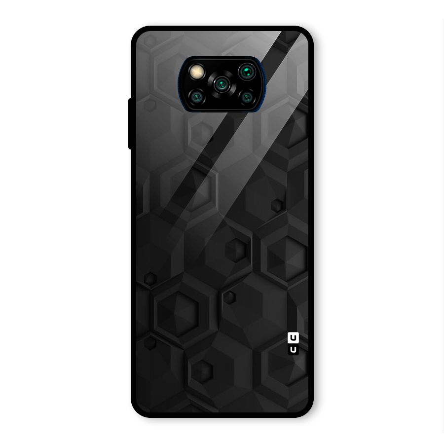 Classic Hexa Glass Back Case for Poco X3 Pro