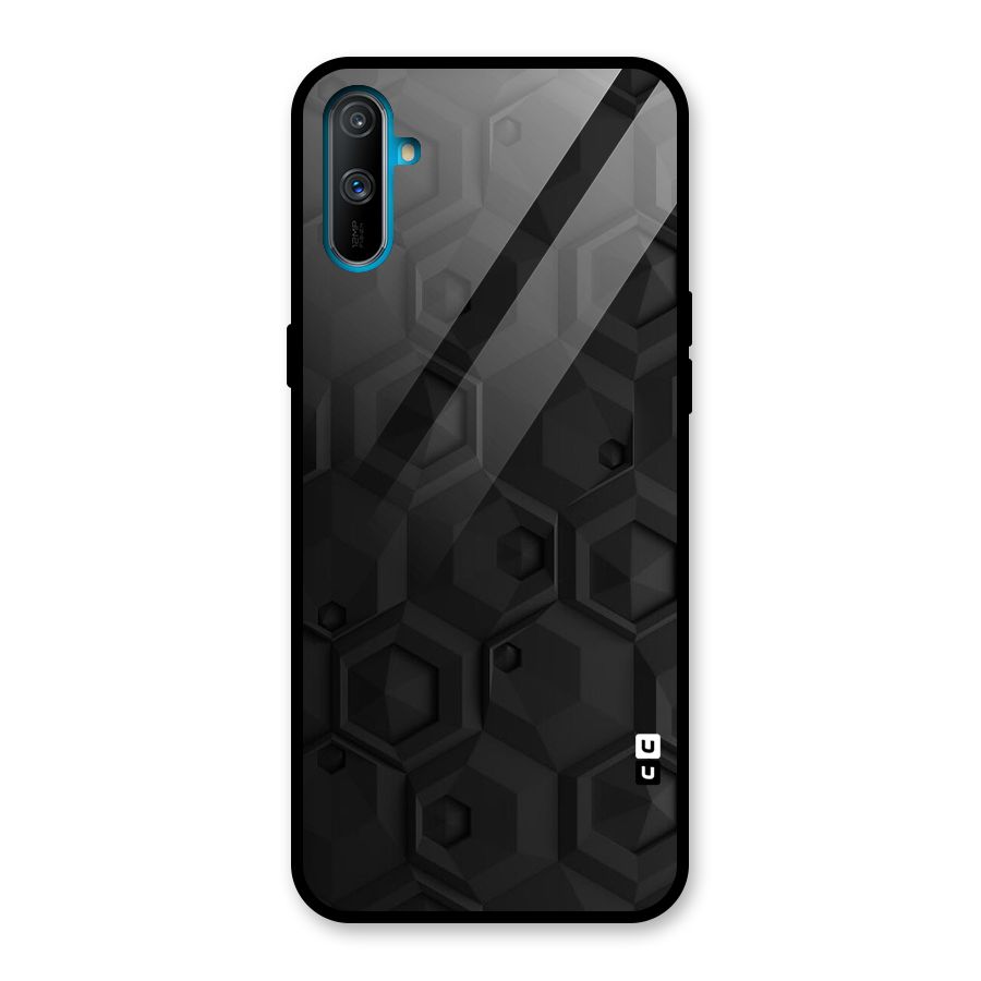 Classic Hexa Glass Back Case for Realme C3
