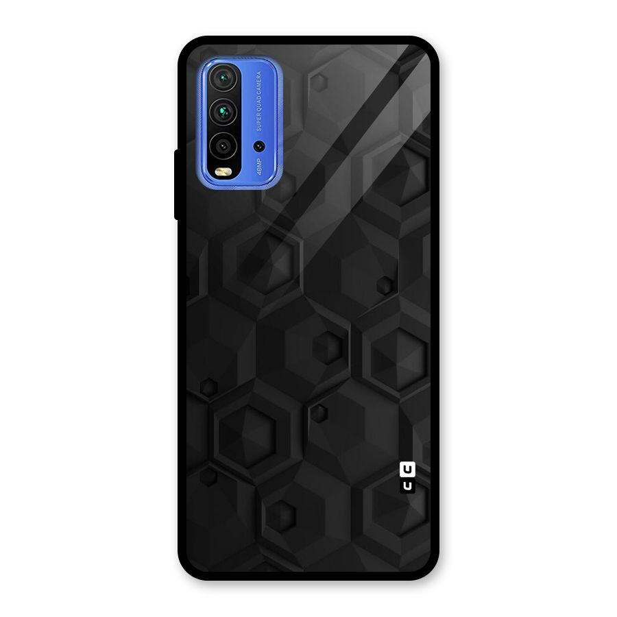 Classic Hexa Glass Back Case for Redmi 9 Power
