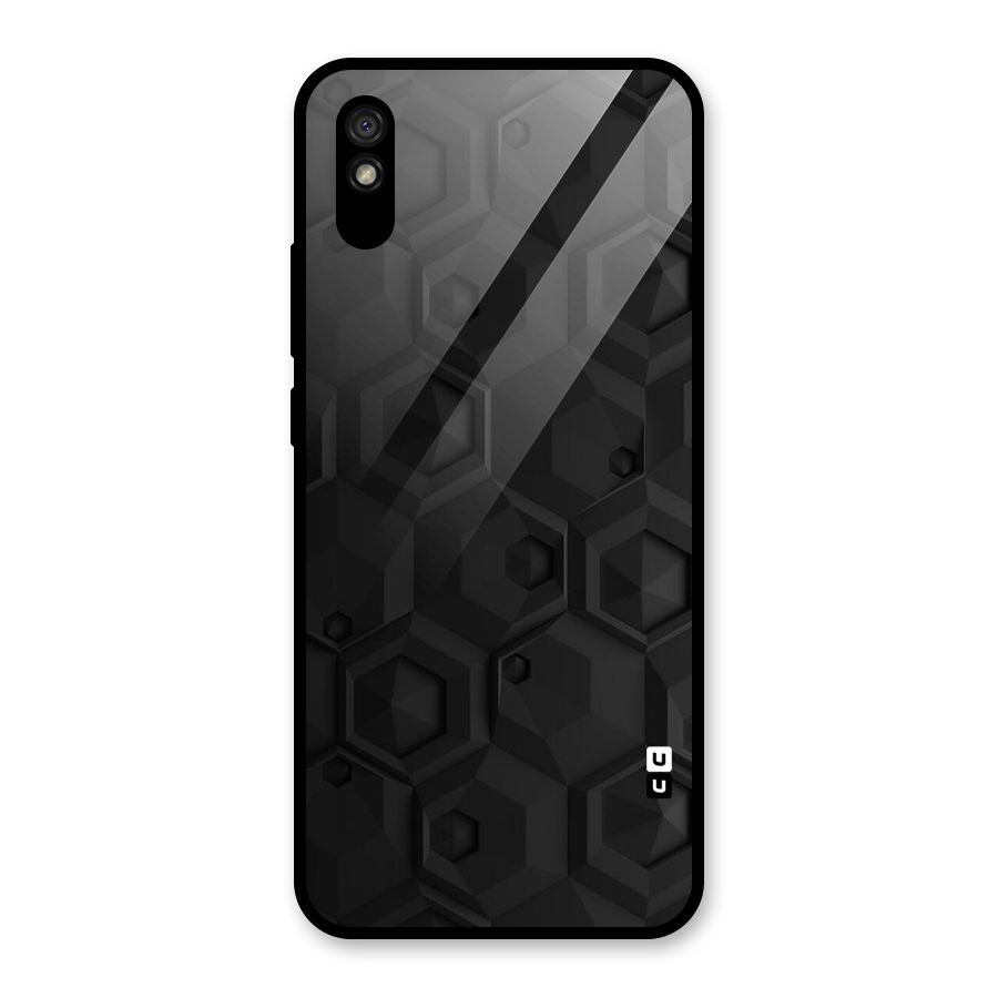 Classic Hexa Glass Back Case for Redmi 9i