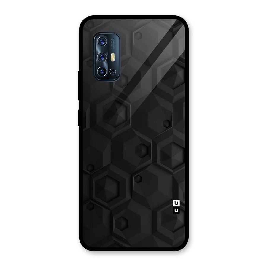 Classic Hexa Glass Back Case for Vivo V17