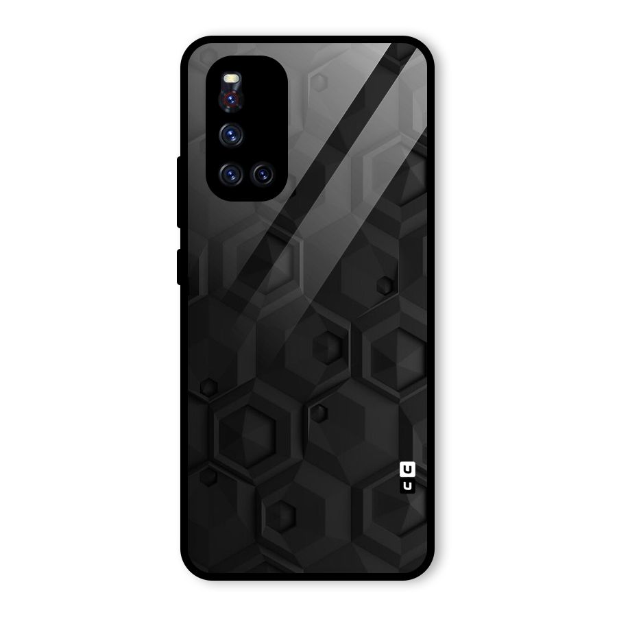 Classic Hexa Glass Back Case for Vivo V19