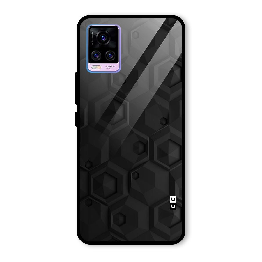 Classic Hexa Glass Back Case for Vivo V20 Pro