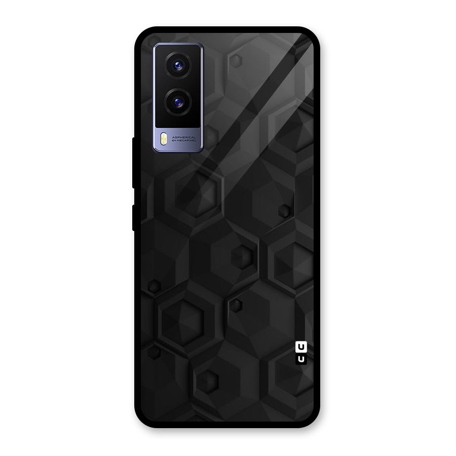 Classic Hexa Glass Back Case for Vivo V21e 5G
