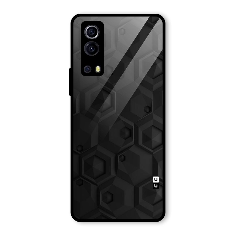 Classic Hexa Glass Back Case for Vivo iQOO Z3