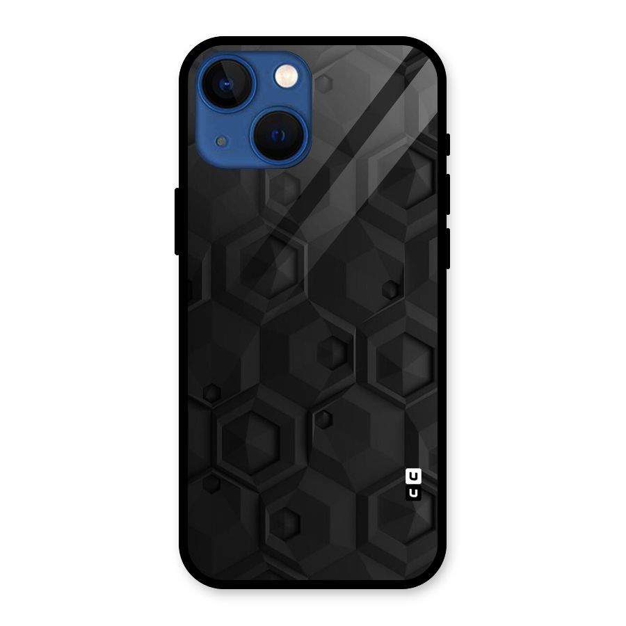 Classic Hexa Glass Back Case for iPhone 13 Mini