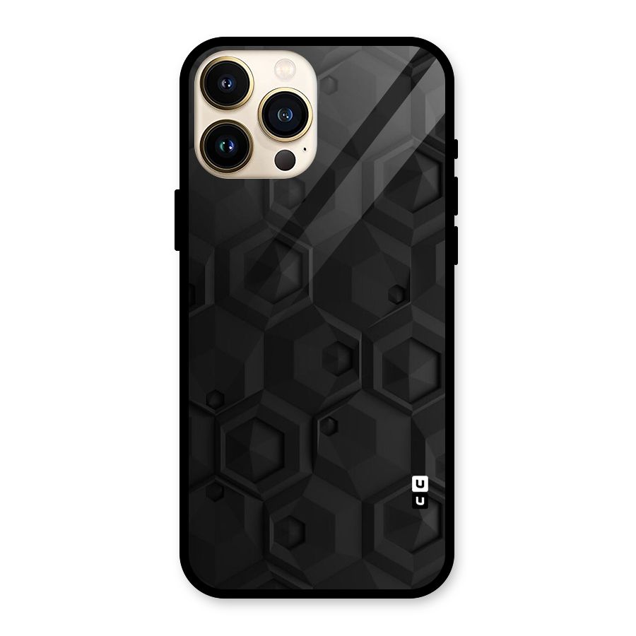 Classic Hexa Glass Back Case for iPhone 13 Pro Max