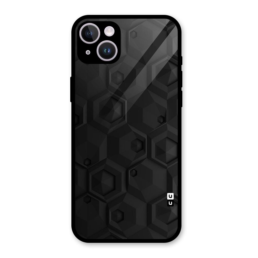 Classic Hexa Glass Back Case for iPhone 14 Plus