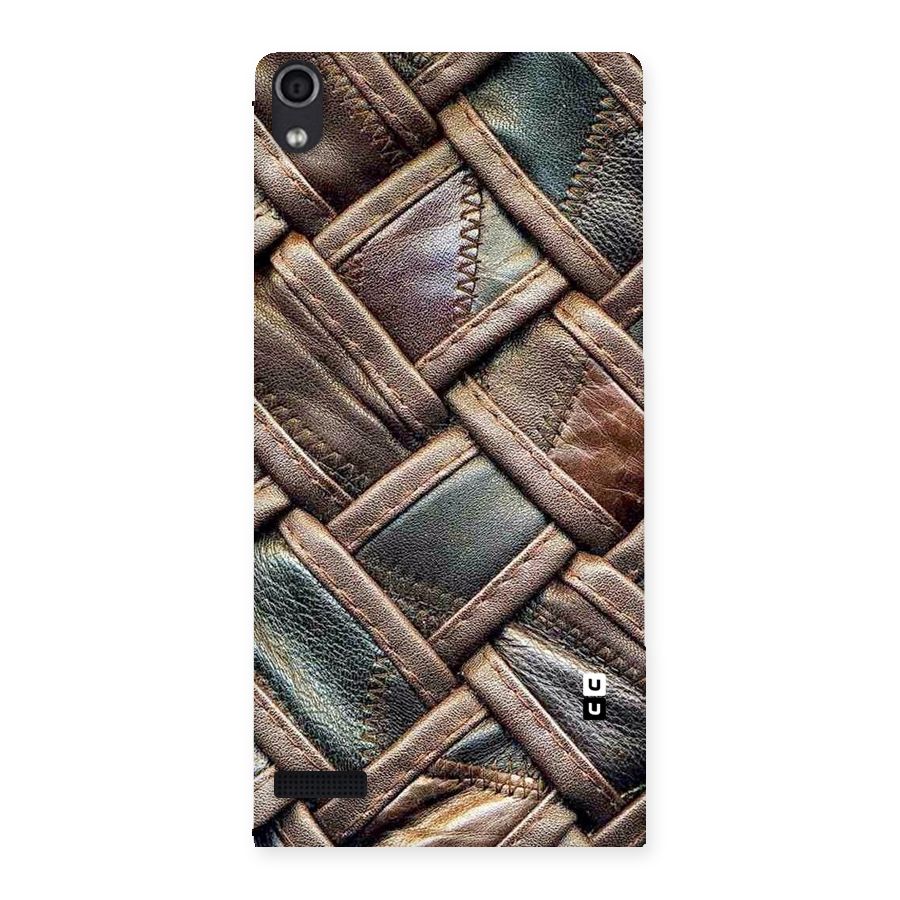 Classic Leather Belt Design Back Case for Ascend P6