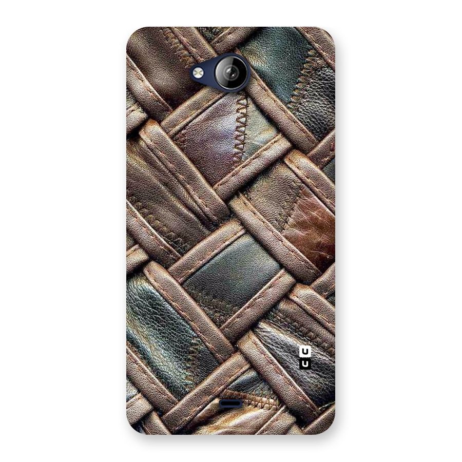 Classic Leather Belt Design Back Case for Canvas Play Q355