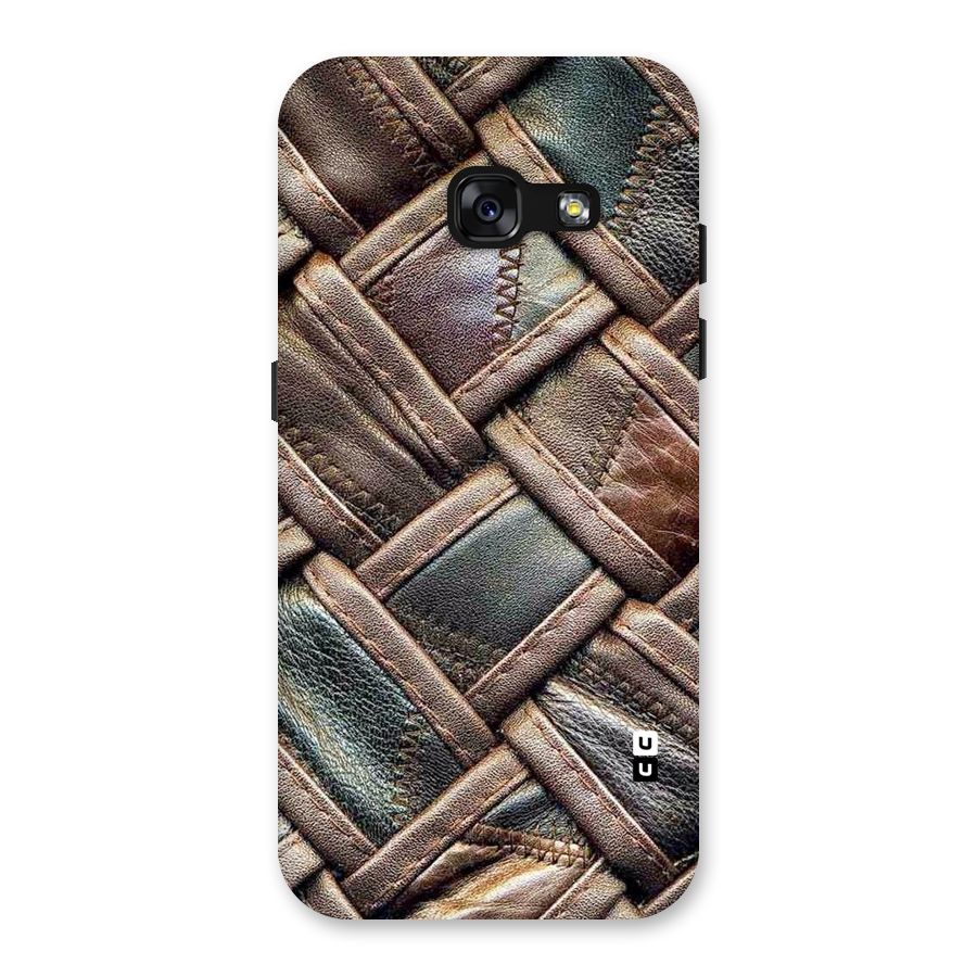 Classic Leather Belt Design Back Case for Galaxy A3 (2017)