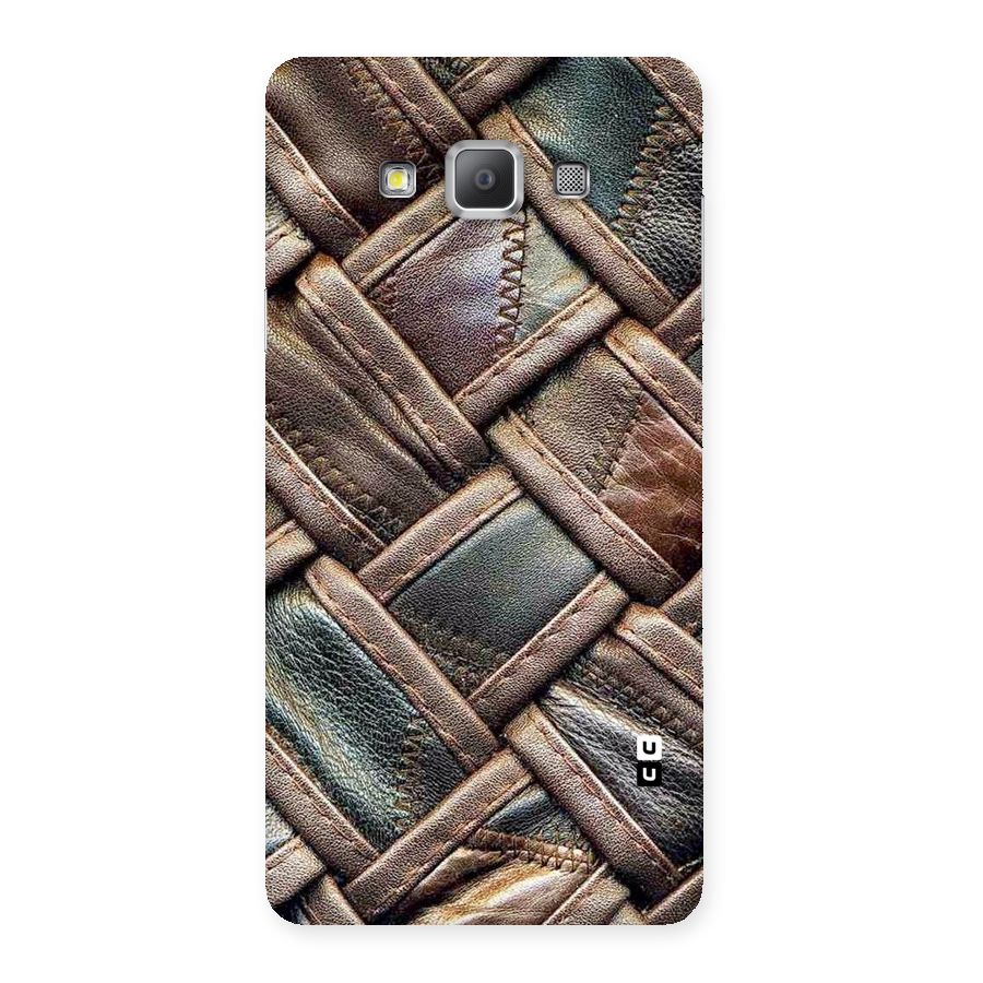 Classic Leather Belt Design Back Case for Galaxy A7