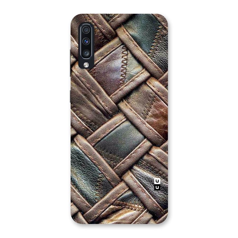 Classic Leather Belt Design Back Case for Galaxy A70