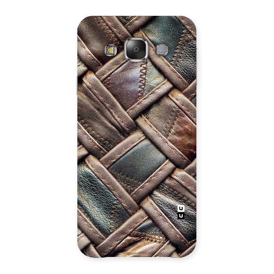 Classic Leather Belt Design Back Case for Galaxy E7