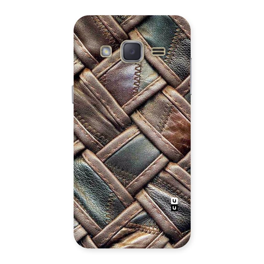 Classic Leather Belt Design Back Case for Galaxy J2