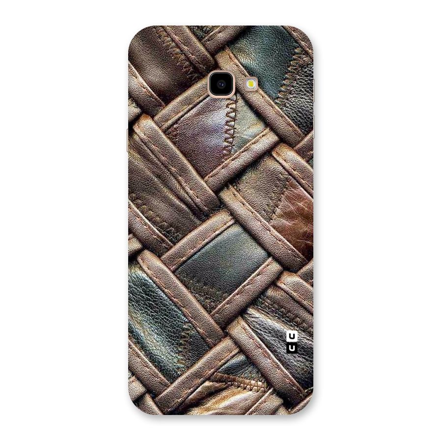 Classic Leather Belt Design Back Case for Galaxy J4 Plus