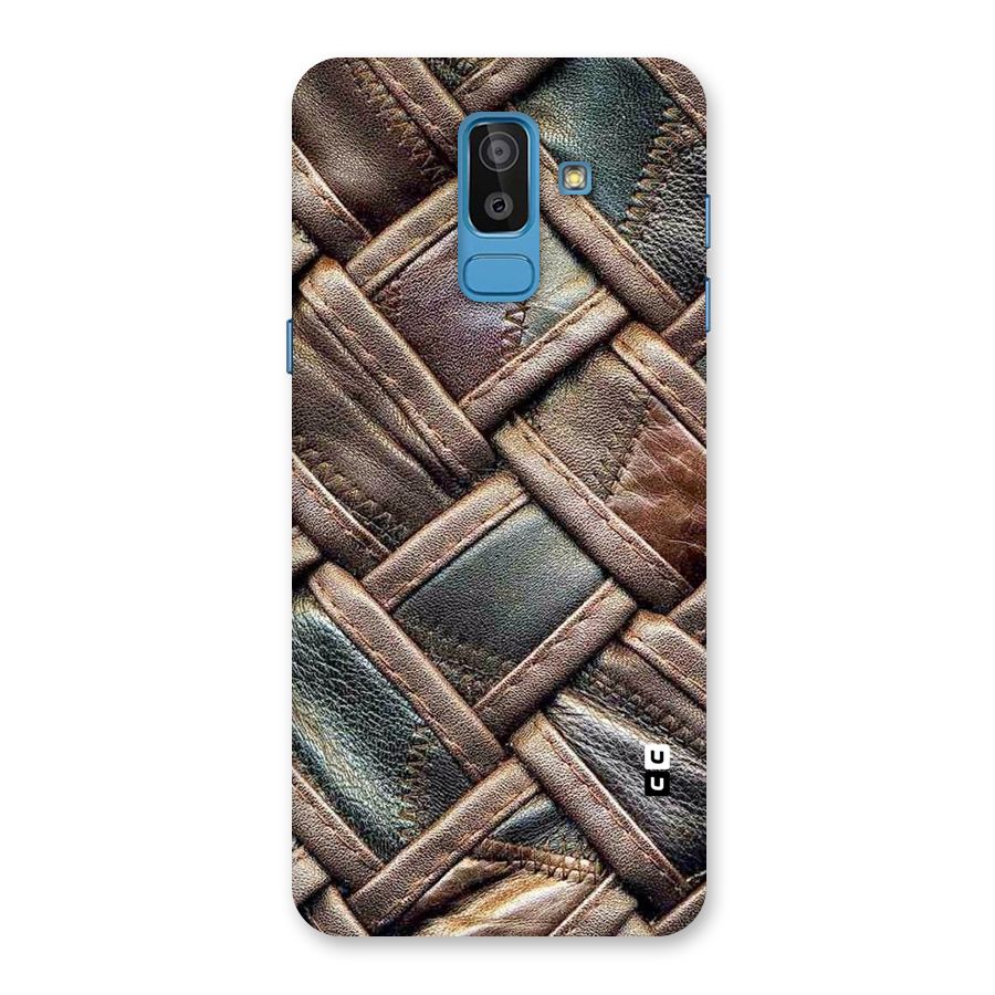 Classic Leather Belt Design Back Case for Galaxy J8