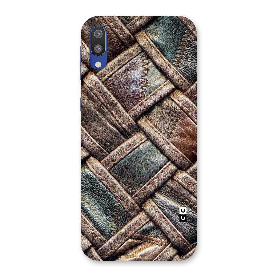 Classic Leather Belt Design Back Case for Galaxy M10