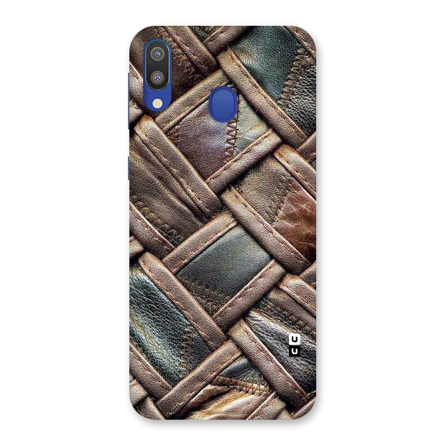 Classic Leather Belt Design Back Case for Galaxy M20