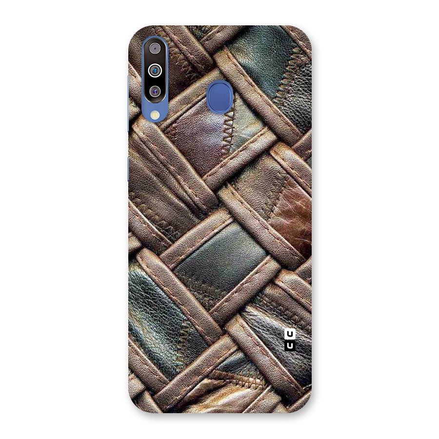 Classic Leather Belt Design Back Case for Galaxy M30