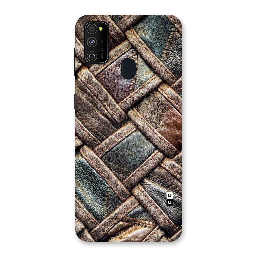 Classic Leather Belt Design Back Case for Galaxy M30s