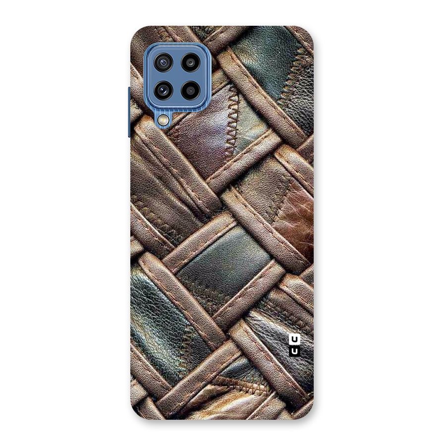Classic Leather Belt Design Back Case for Galaxy M32