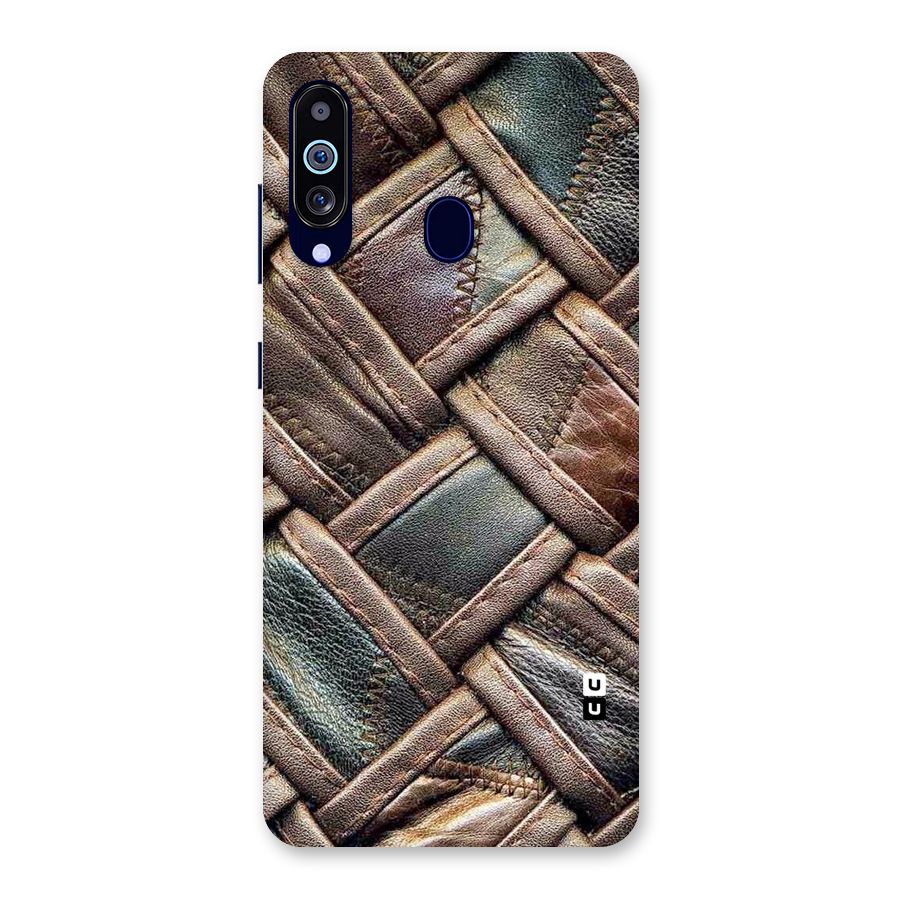 Classic Leather Belt Design Back Case for Galaxy M40
