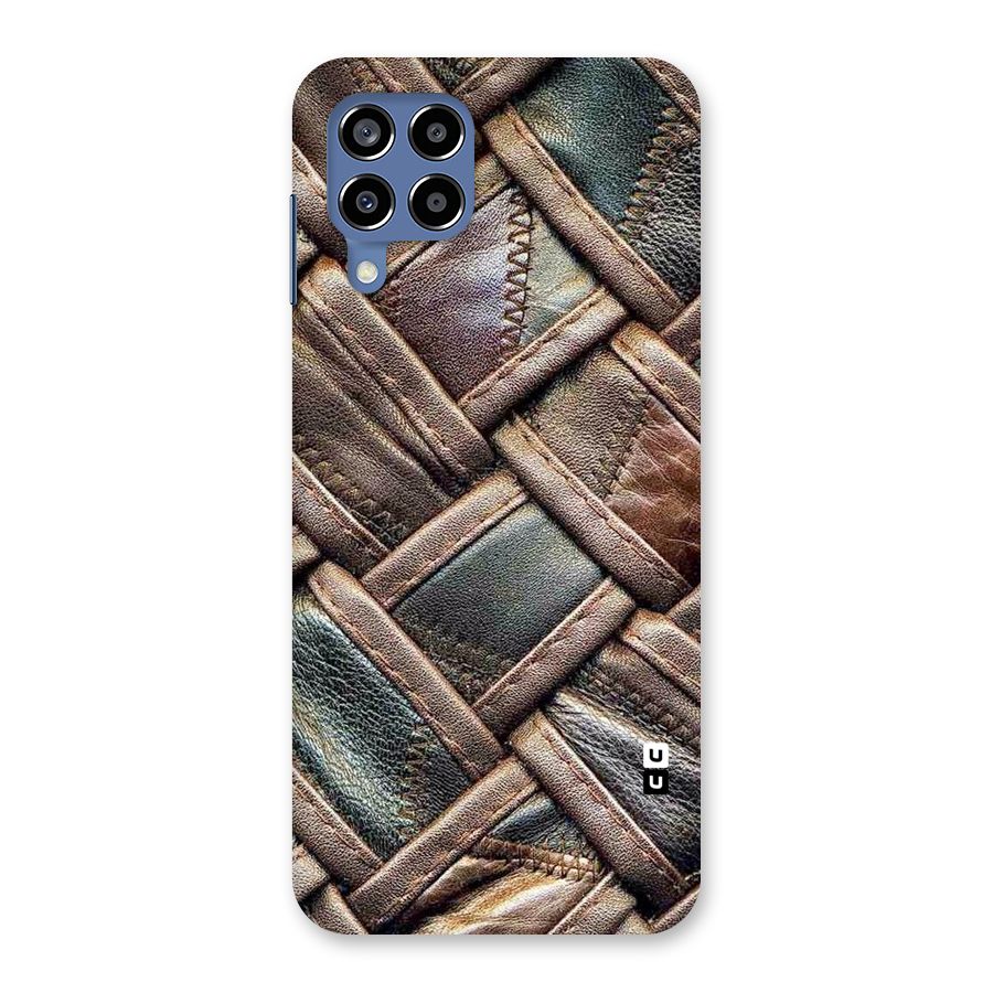 Classic Leather Belt Design Back Case for Galaxy M53 5G