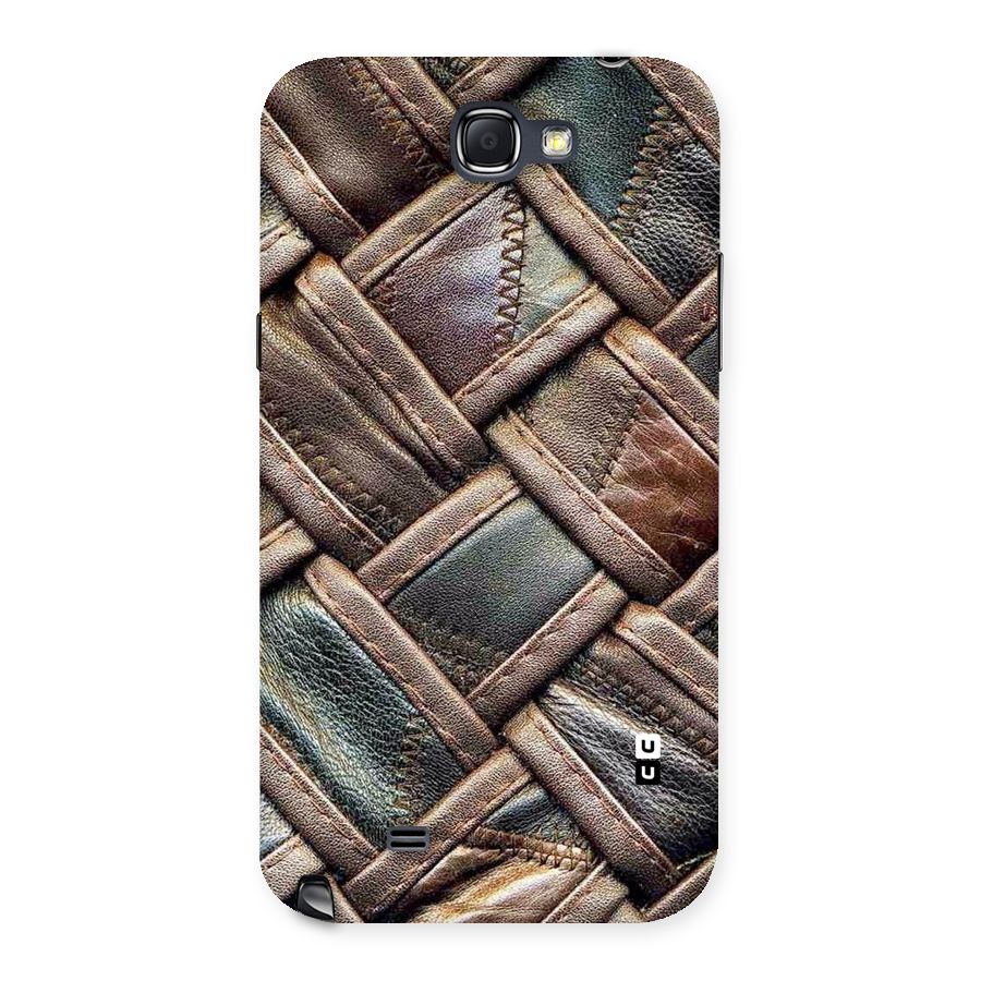 Classic Leather Belt Design Back Case for Galaxy Note 2