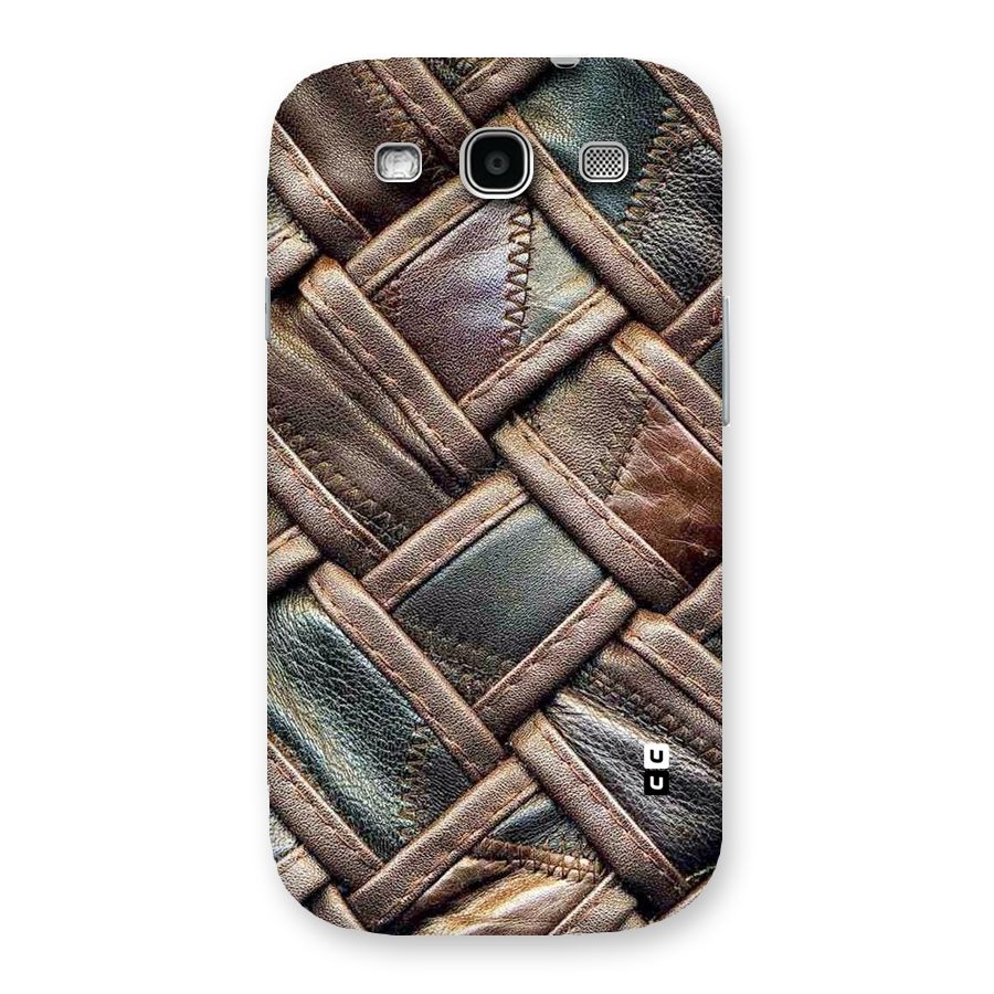 Classic Leather Belt Design Back Case for Galaxy S3