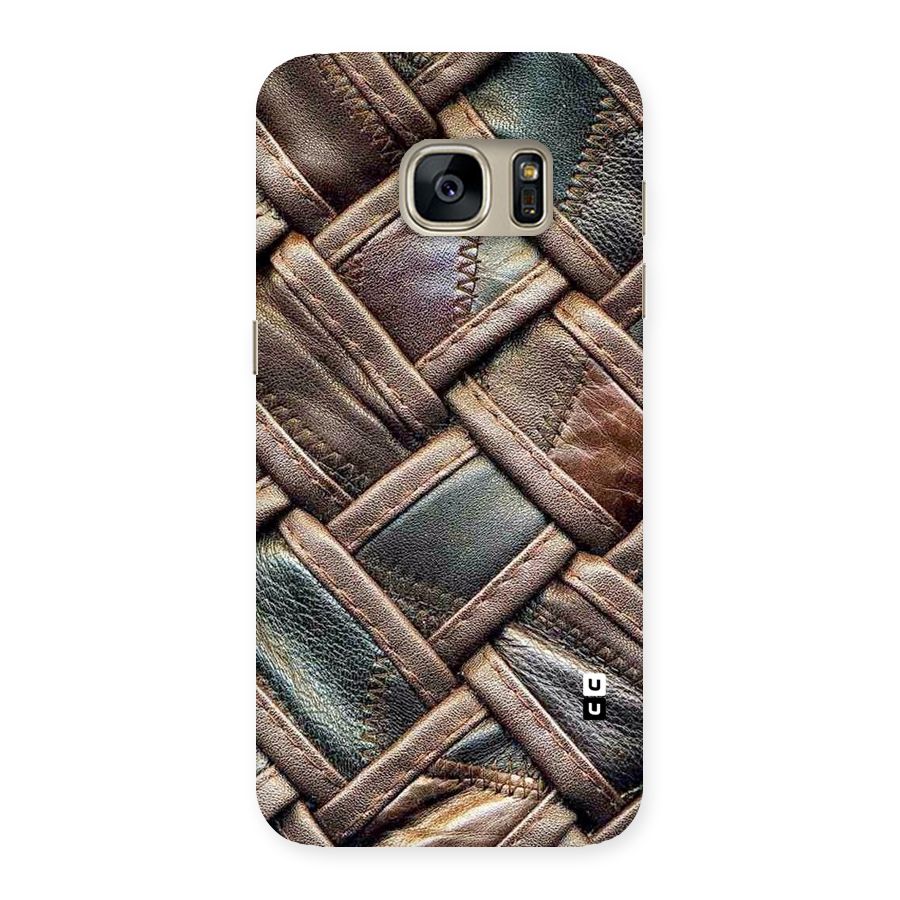 Classic Leather Belt Design Back Case for Galaxy S7