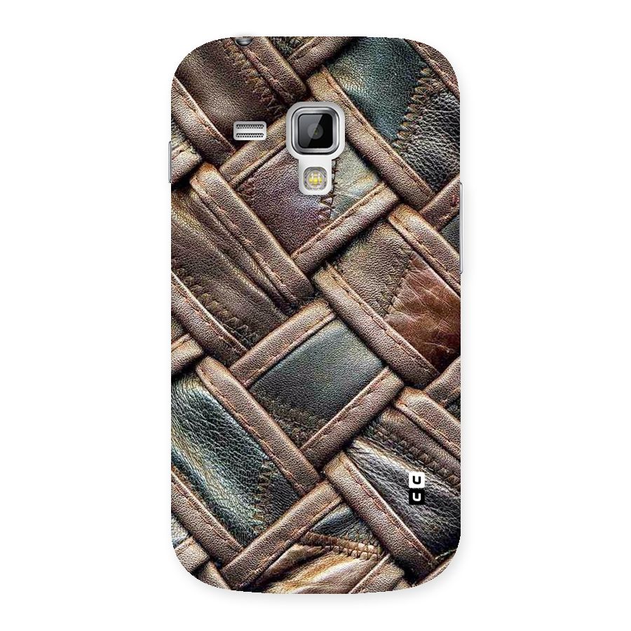 Classic Leather Belt Design Back Case for Galaxy S Duos
