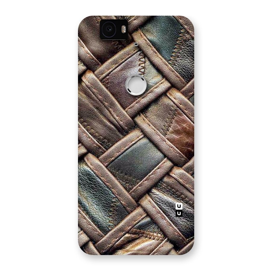 Classic Leather Belt Design Back Case for Google Nexus-6P