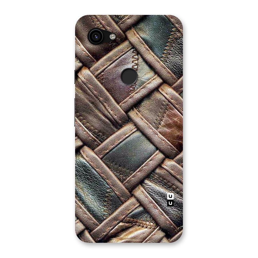 Classic Leather Belt Design Back Case for Google Pixel 3a XL