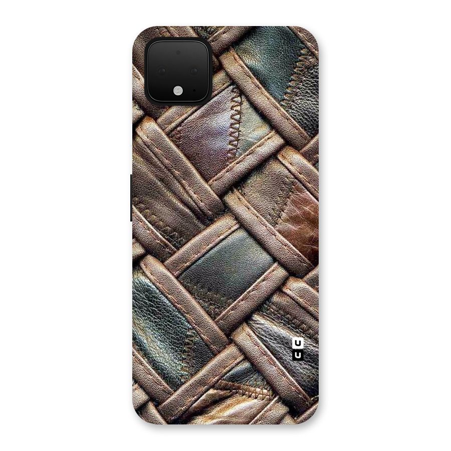 Classic Leather Belt Design Back Case for Google Pixel 4 XL
