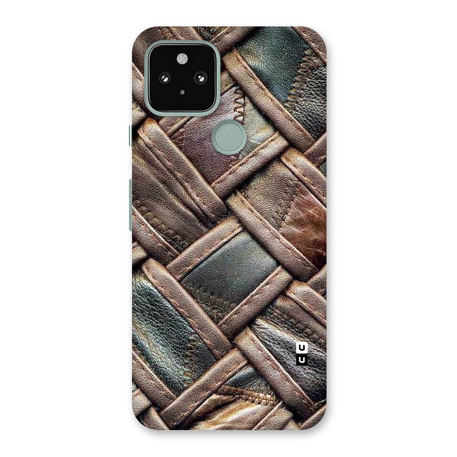 Classic Leather Belt Design Back Case for Google Pixel 5