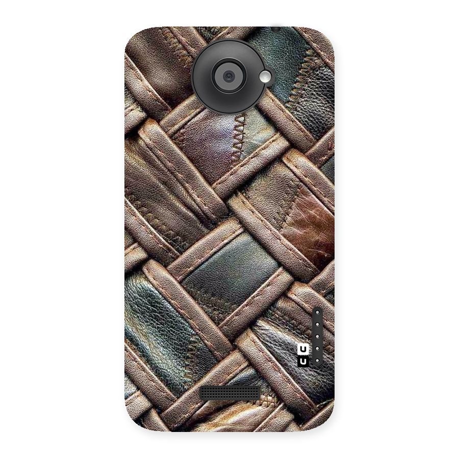 Classic Leather Belt Design Back Case for HTC One X