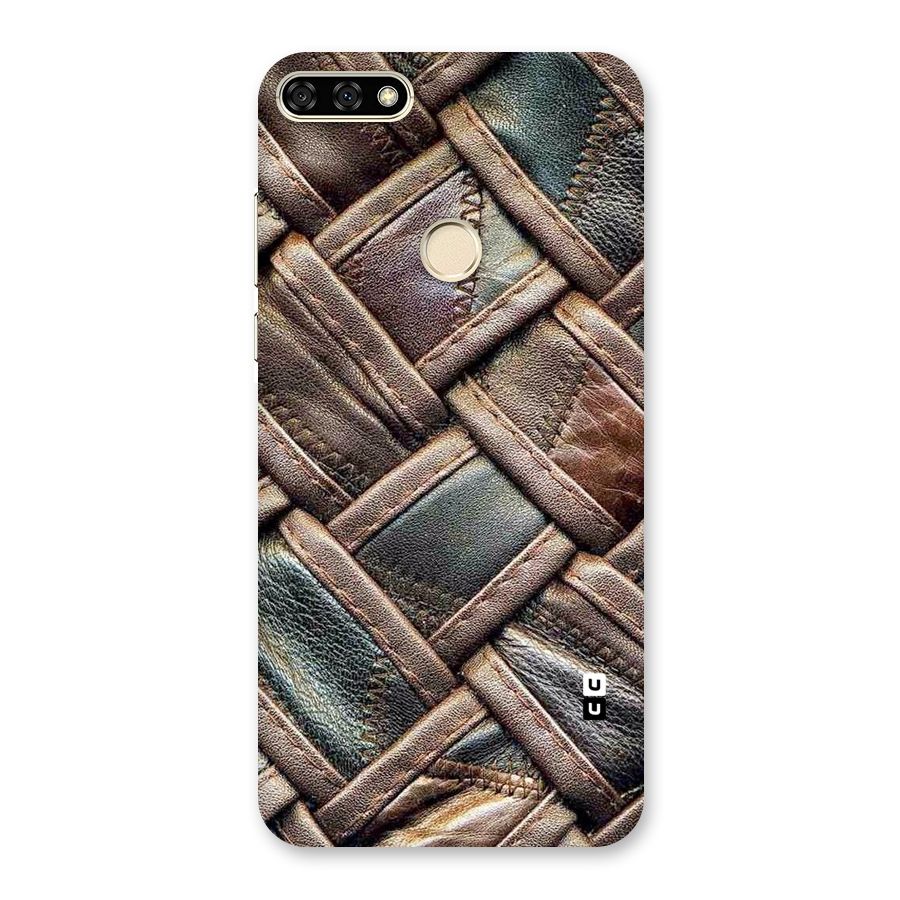 Classic Leather Belt Design Back Case for Honor 7A