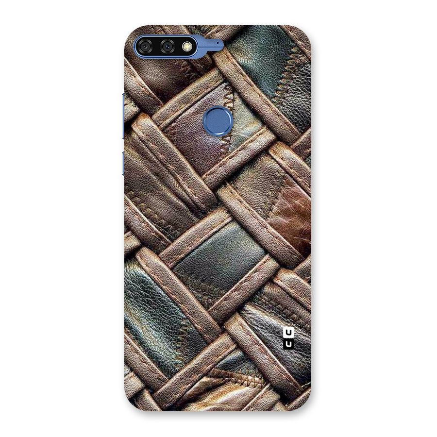 Classic Leather Belt Design Back Case for Honor 7C