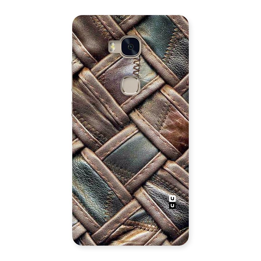Classic Leather Belt Design Back Case for Huawei Honor 5X