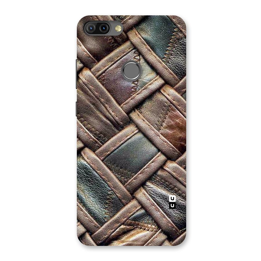 Classic Leather Belt Design Back Case for Infinix Hot 6 Pro