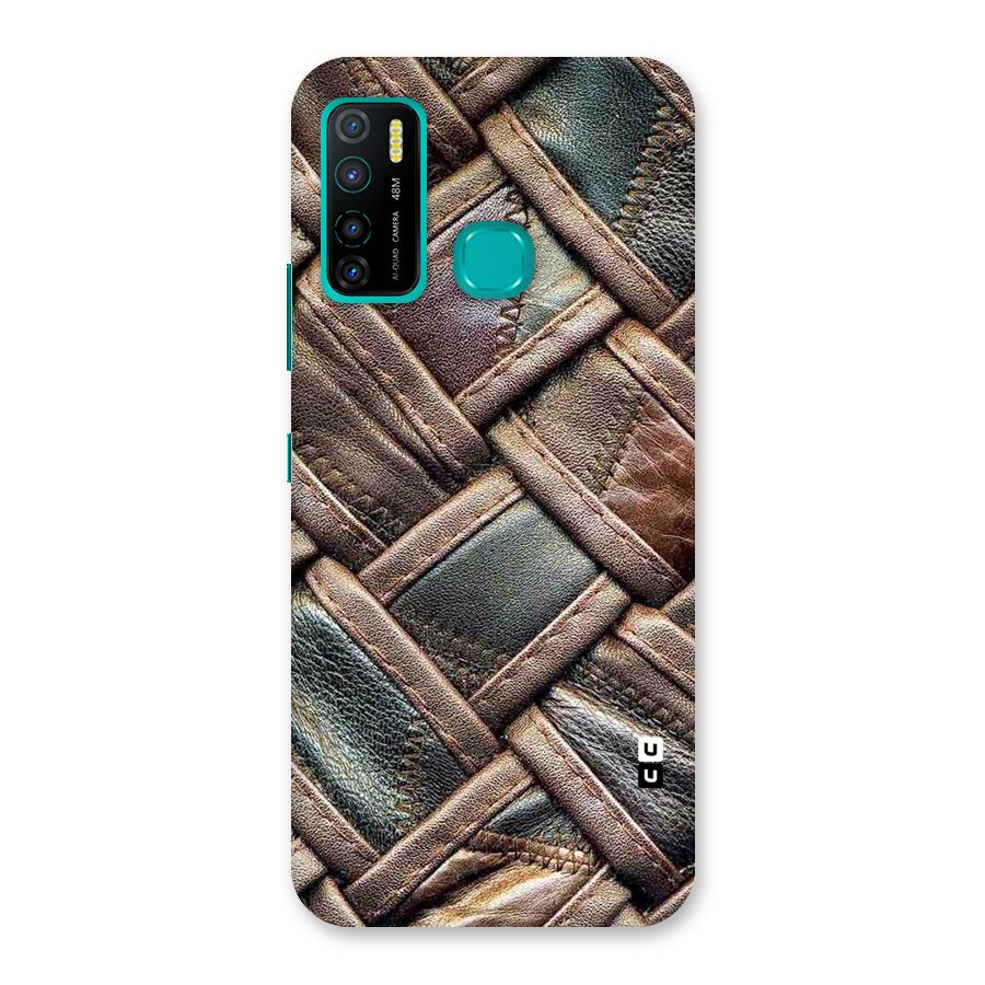 Classic Leather Belt Design Back Case for Infinix Hot 9 Pro
