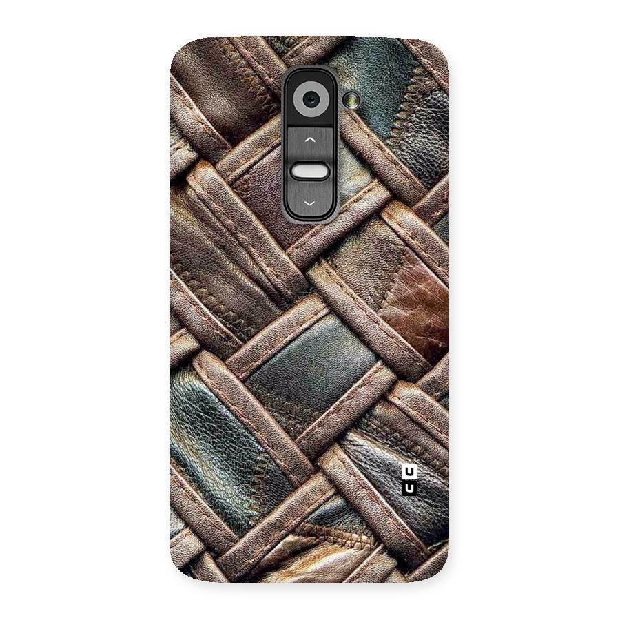 Classic Leather Belt Design Back Case for LG G2