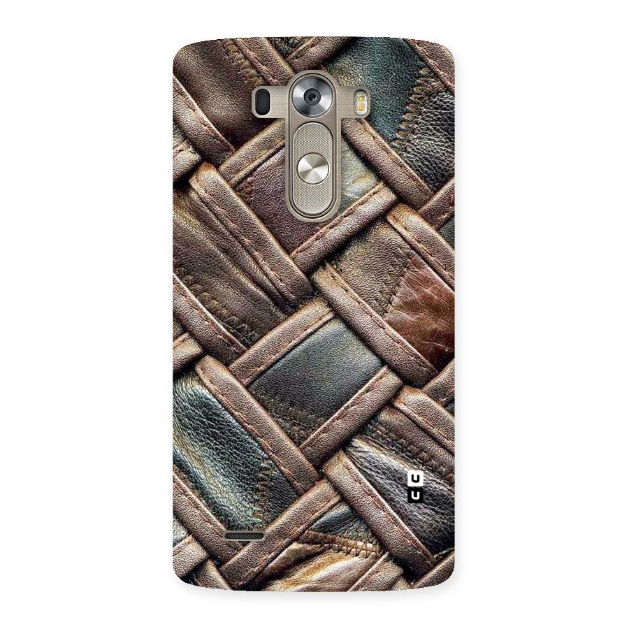 Classic Leather Belt Design Back Case for LG G3